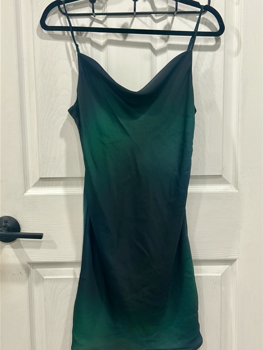 Babaton Black Slip Dress with White Label
